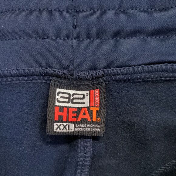 32 Degrees Heat Men's Jogger Pants Blue XXL Drawstring Waist Activewear W/Tags - Picture 9 of 14